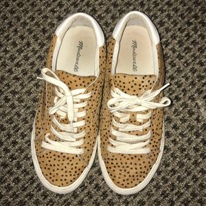Madewell Sidewalk Sneaker in Spotted Calf Hair